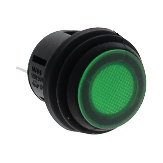 Green LED Push/Push On/Off Switch - 12/24V - Each - 0-690-54