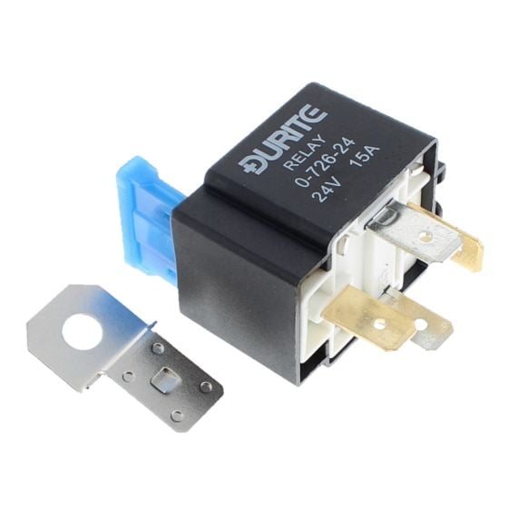 24V Mini Fused Make/Break Relay - 15A - 0-726-24