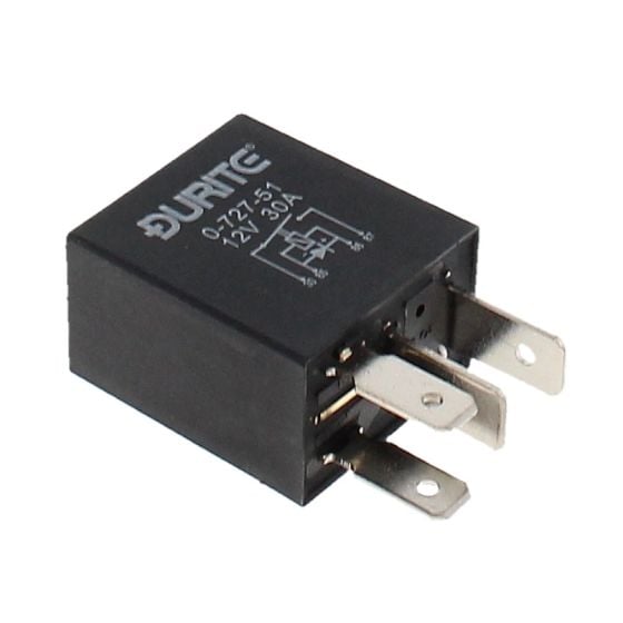 Relay Micro Make/Break 30A 12V Sealed with Diode (Pack of 10) - 0-727-51