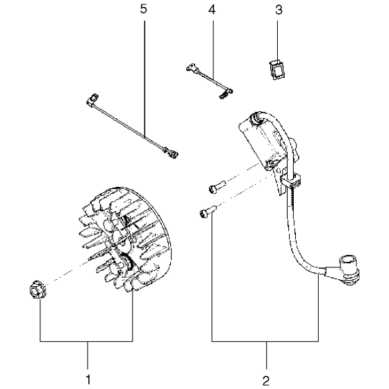 Ignition System Assembly for Husqvarna 125 Chainsaw