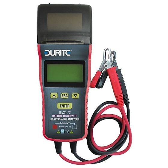 12/24 Volt Durite Battery Tester with Start Charge Analyser - 125 5420