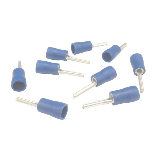 Blue Pre-Insulated Pin Terminals - 1.90mm (Pack of 50) - 0-001-43