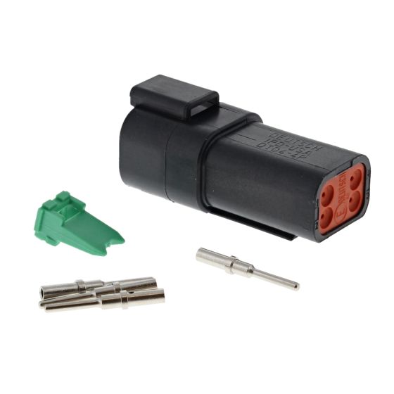 4 way Male Deutsch DT Series Connector Kit - 0-011-34