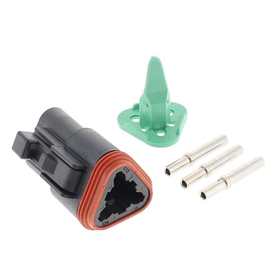 3 Way Female Deutsch DT Series Connector - Kit - 0-011-43