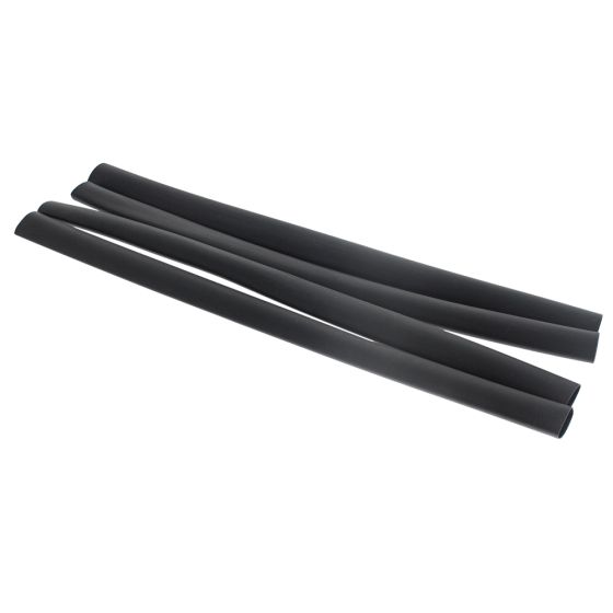 Black Heatshrink Polyolefin Adhesive-Lined Tubing - 12.7mm x 1.2M - 0-329-12