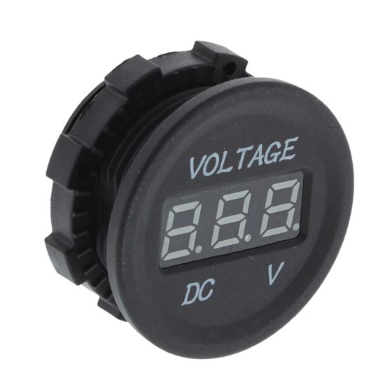 Illuminated Voltmeter for 28mm panel - 12V/24V - Each - 0-534-10