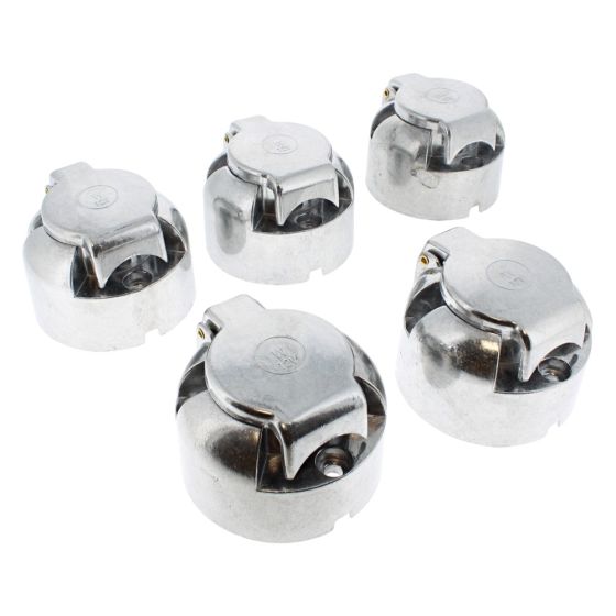 Metal Caravan Socket for 7 Pin 12V Caravan Plug - Pack of 5 - OEM No. 0-692-19