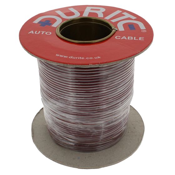 Brown Single-Core Thin-Wall PVC Auto Cable - 2mm x 100m - 0-933-03