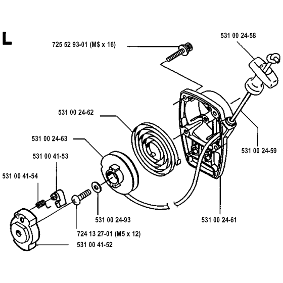 Starter for Husqvarna 125RD Brushcutters