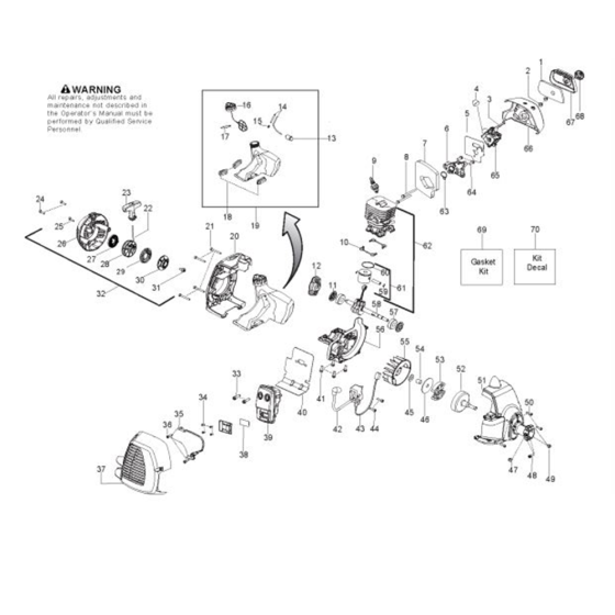 Engine  for Husqvarna 128 LDX Trimmer/ Edgers