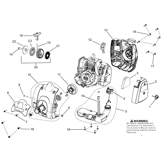 Housing for Husqvarna 129Rj Brushcutters