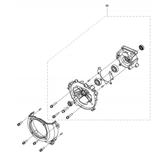 Crankcase for Husqvarna 131 R Trimmer/ Edgers