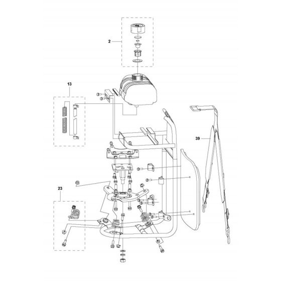 Frame  for Husqvarna 131 RB  Trimmer/ Edgers