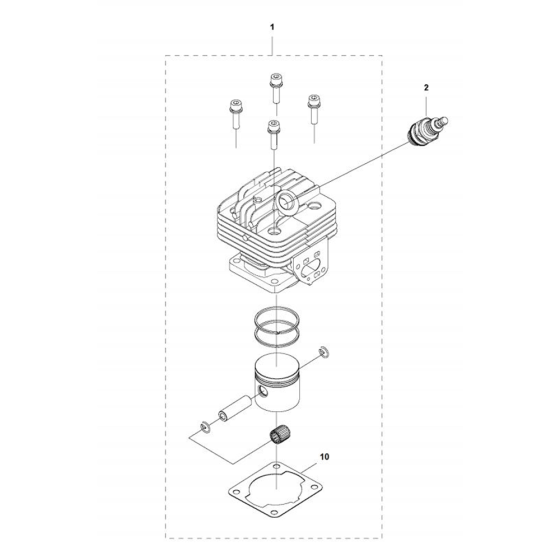 Cylinder Piston  for Husqvarna 131 RB  Trimmer/ Edgers