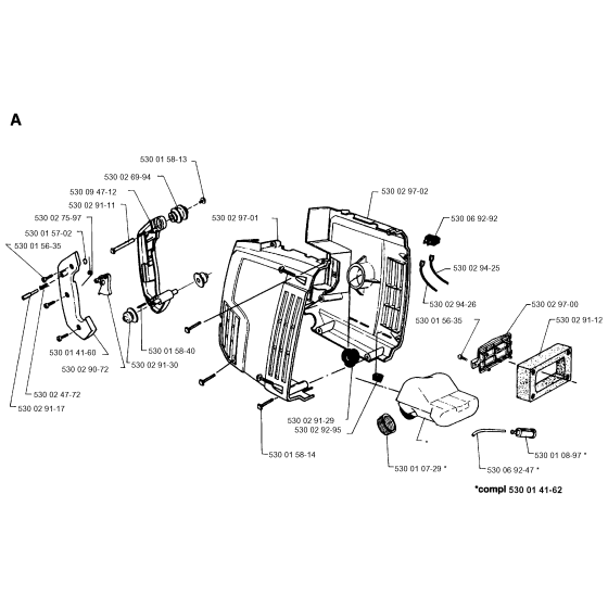 Cover Assembly For Husqvarna 132HBV Leaf Blowers