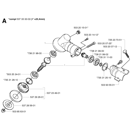 Bevel Gear for Husqvarna 133R Brushcutters