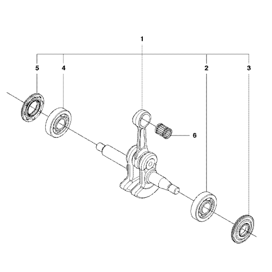 Crankshaft Assembly for Husqvarna 135E Chainsaw