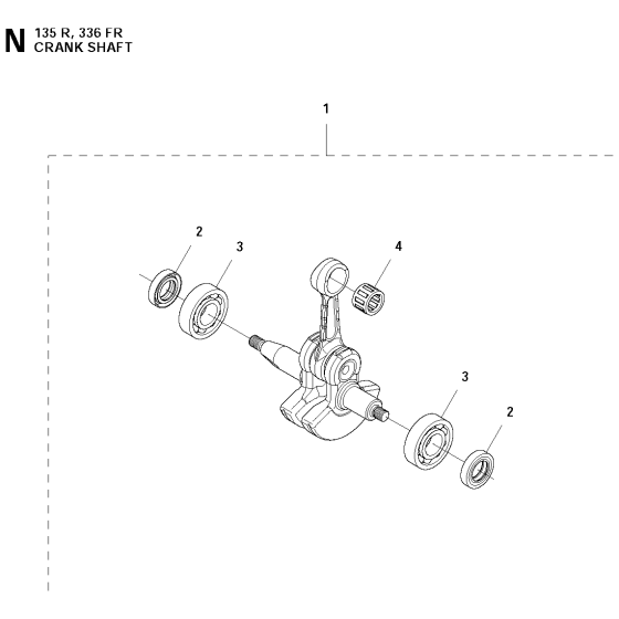 Crankshaft for Husqvarna 135R Brushcutters