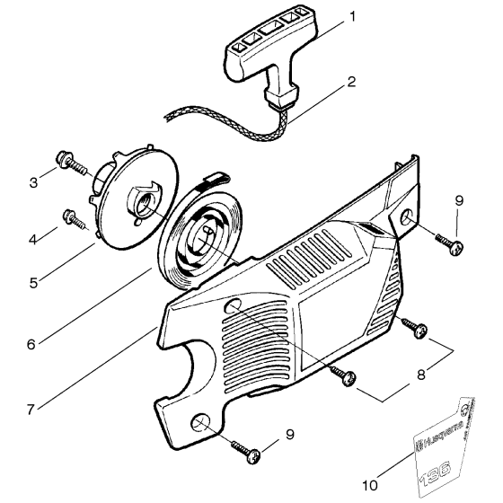 Starter Assembly for Husqvarna 136 Chainsaw