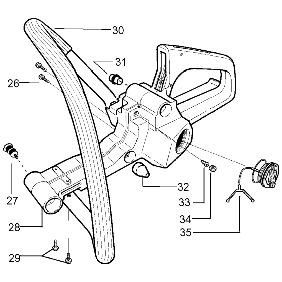 Fuel Tank & Handle Assembly for Husqvarna 136LE Chainsaw