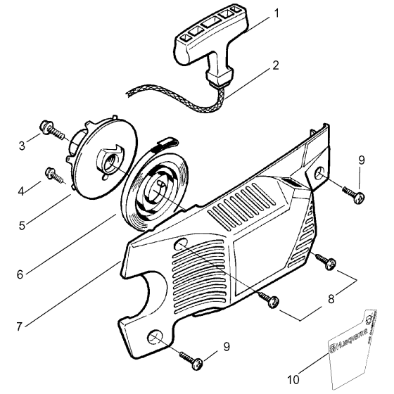 Starter Assembly for Husqvarna 136LE Chainsaw