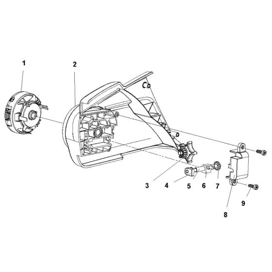 Clutch Cover Assembly for Husqvarna 136Li Chainsaw