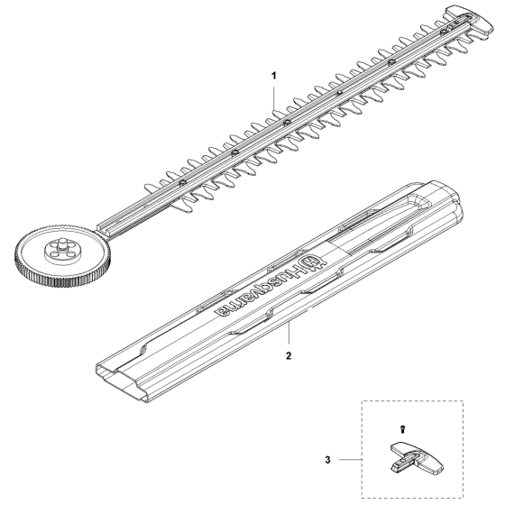 Cutting Equipment Assembly for Husqvarna 136LIHD45 Hedge Trimmers