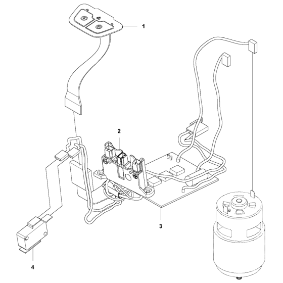 Electrical Assembly for Husqvarna 136LIHD45 Hedge Trimmers