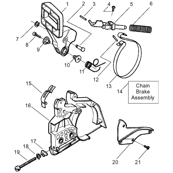 Chain Brake Assembly for Husqvarna 141le Chainsaw