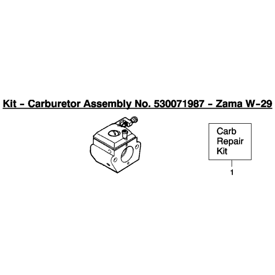 Carburetor Assembly for Husqvarna 142 Chainsaw