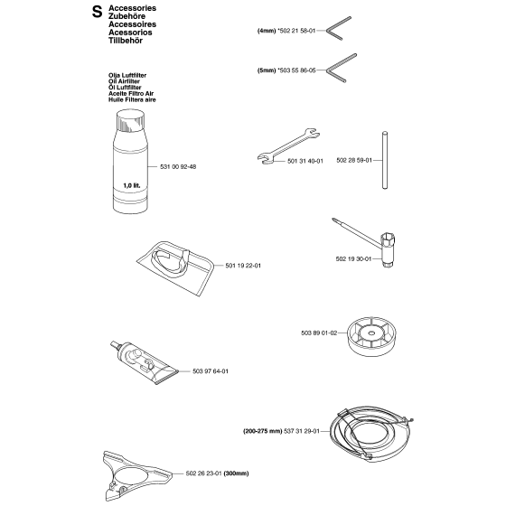 Accessories for Husqvarna 143R Brushcutters