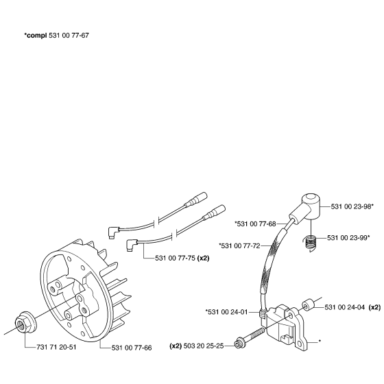 Ignition System for Husqvarna 143R Brushcutters