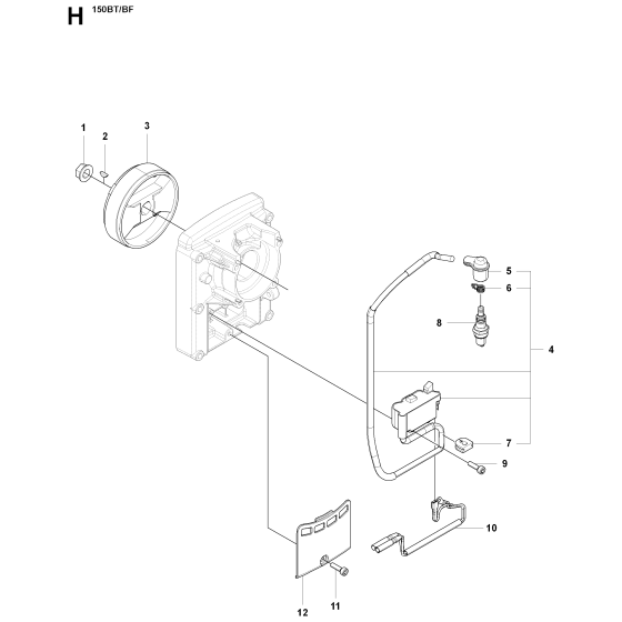 Ignition System Assembly For Husqvarna 150BF Leaf Blowers