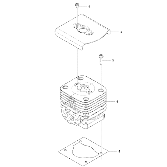 Cylinder Assembly For Husqvarna 150BF Leaf Blowers