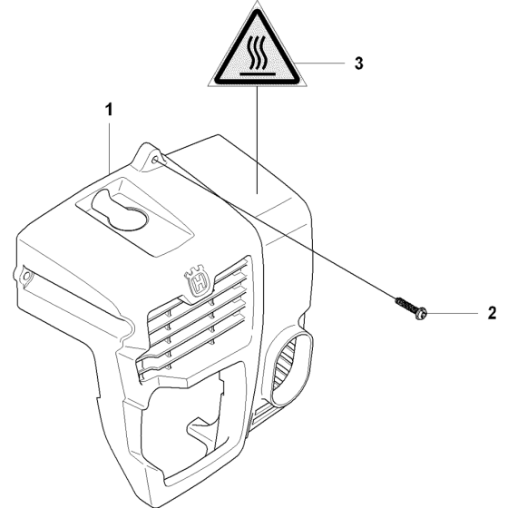 Cylinder Cover Assembly For Husqvarna 150BT Leaf Blowers