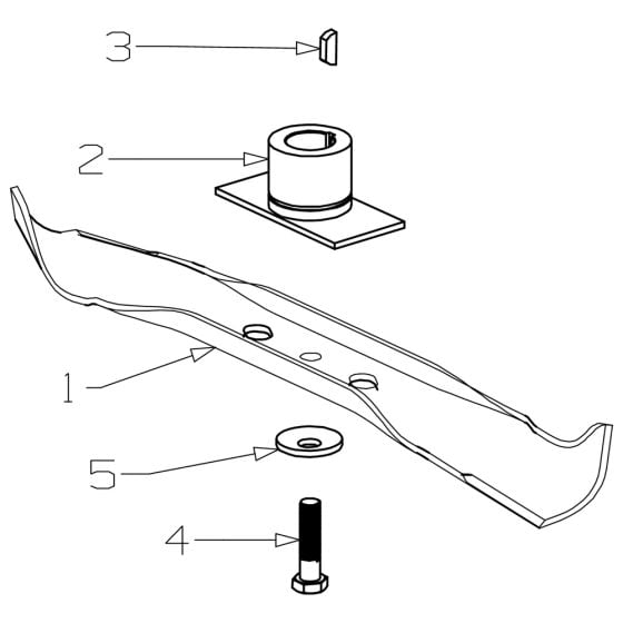 420mm Bar Blade for Masport 150ST SP 2019 Jan Mower