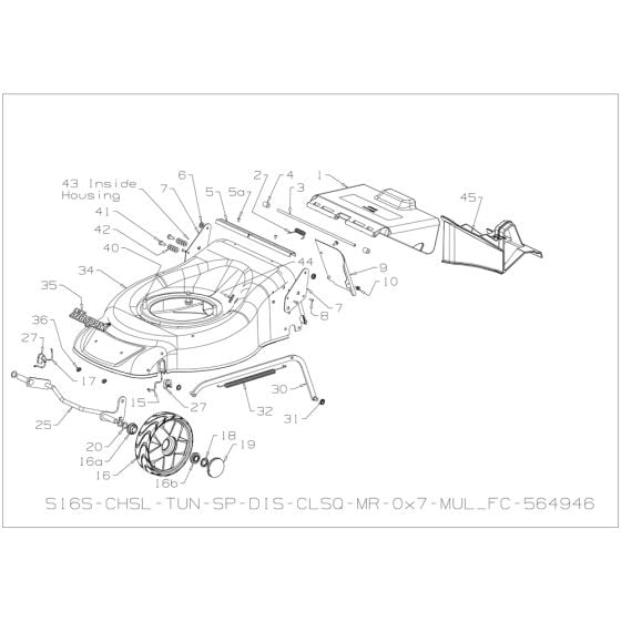 Deck Assembly for Masport 150ST SP 2019 Jan Mower