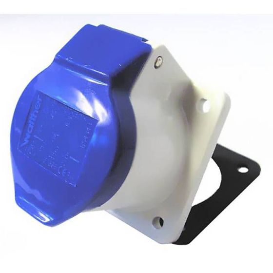 240v 16amp Panel Socket Blue