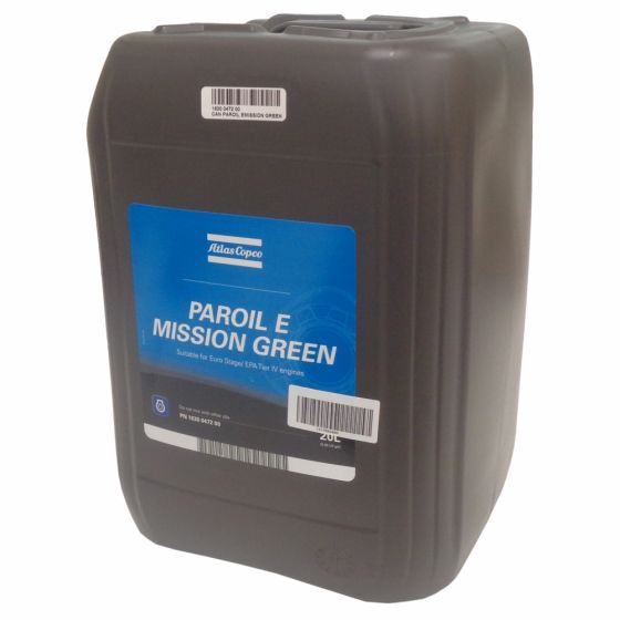 Paroil E Mission Green 20 Litres Can - Atlas Copco No. 1630 0472 00