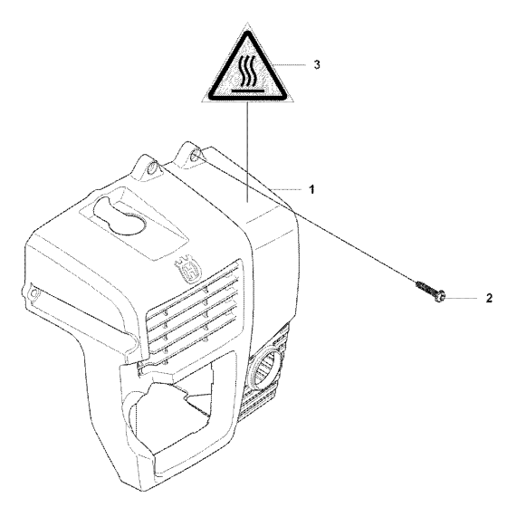 Cylinder Cover Assembly For Husqvarna 170BF Leaf Blowers