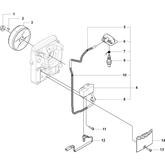 Ignition System Assembly For Husqvarna 170BF Leaf Blowers