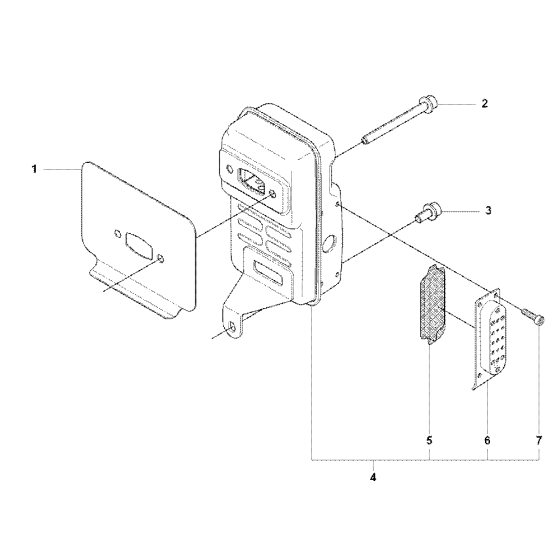 Muffler Assembly For Husqvarna 170BT Leaf Blowers