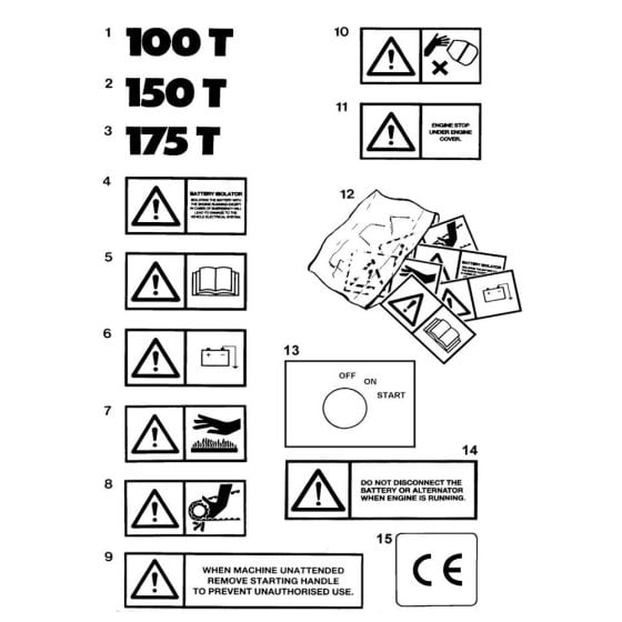 Decal-1 Assembly for Winget 175T Mixers