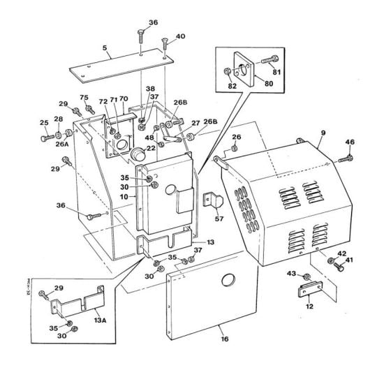 Covers and Guards Assembly for Winget 175T Mixers