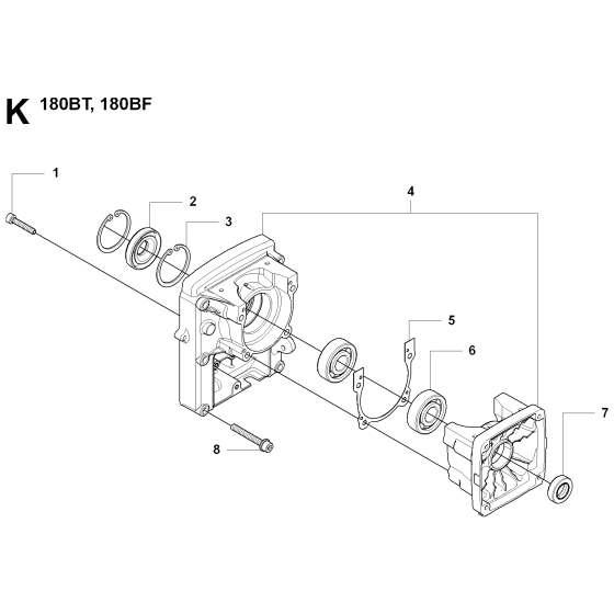 Crankcase Assembly For Husqvarna 180BT Leaf Blowers