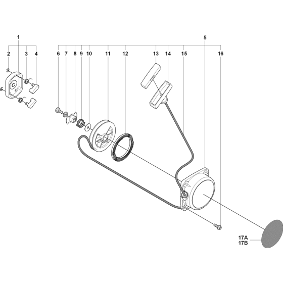 Starter Assembly For Husqvarna 180BT Leaf Blowers