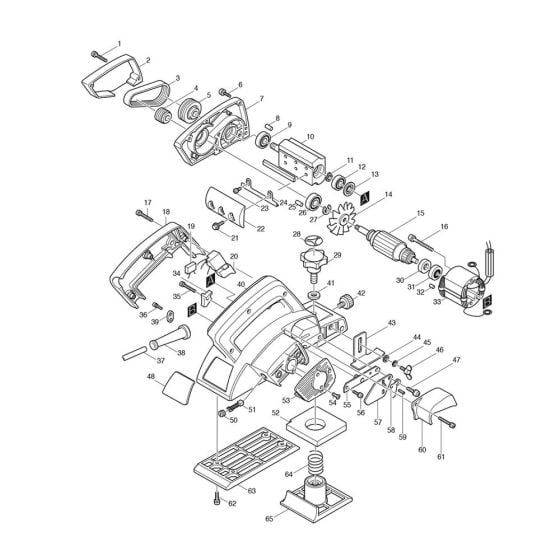 Complete Assembly for Makita 1923B Planer