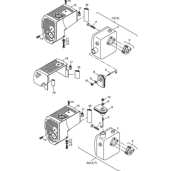 Air Filter for Tamper Engine Assembly for Hatz 1B20 Diesel Engine