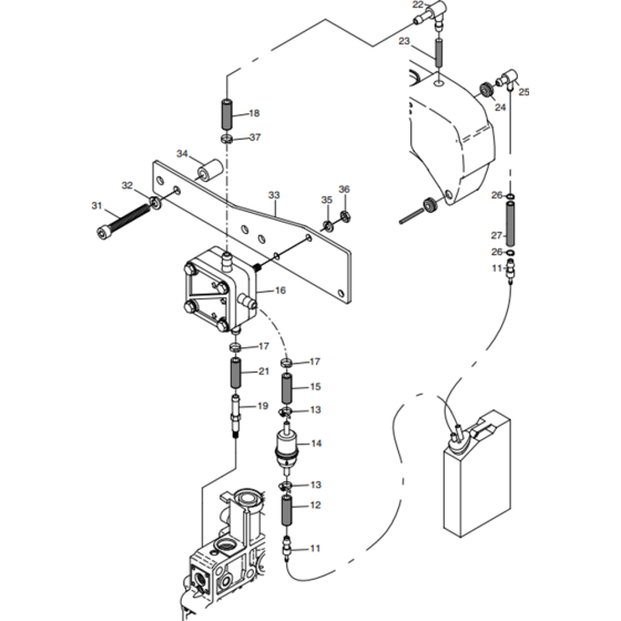 Fuel Feed Pump Assembly for Hatz 1B40 Engines