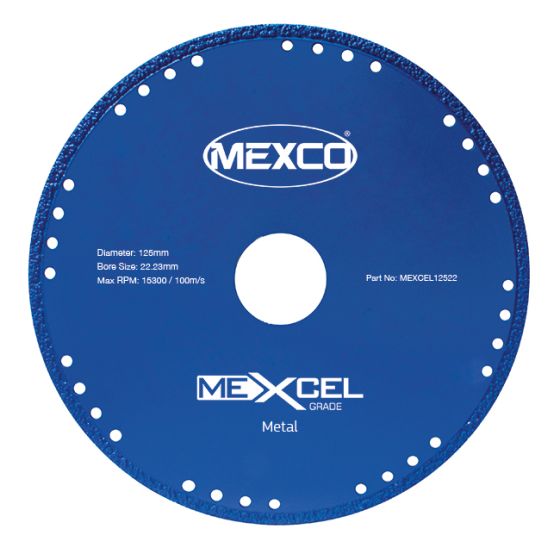 Mexco 125mm Metal Cutting Blade XCEL Grade 22.23mm Diamond Blade Bore